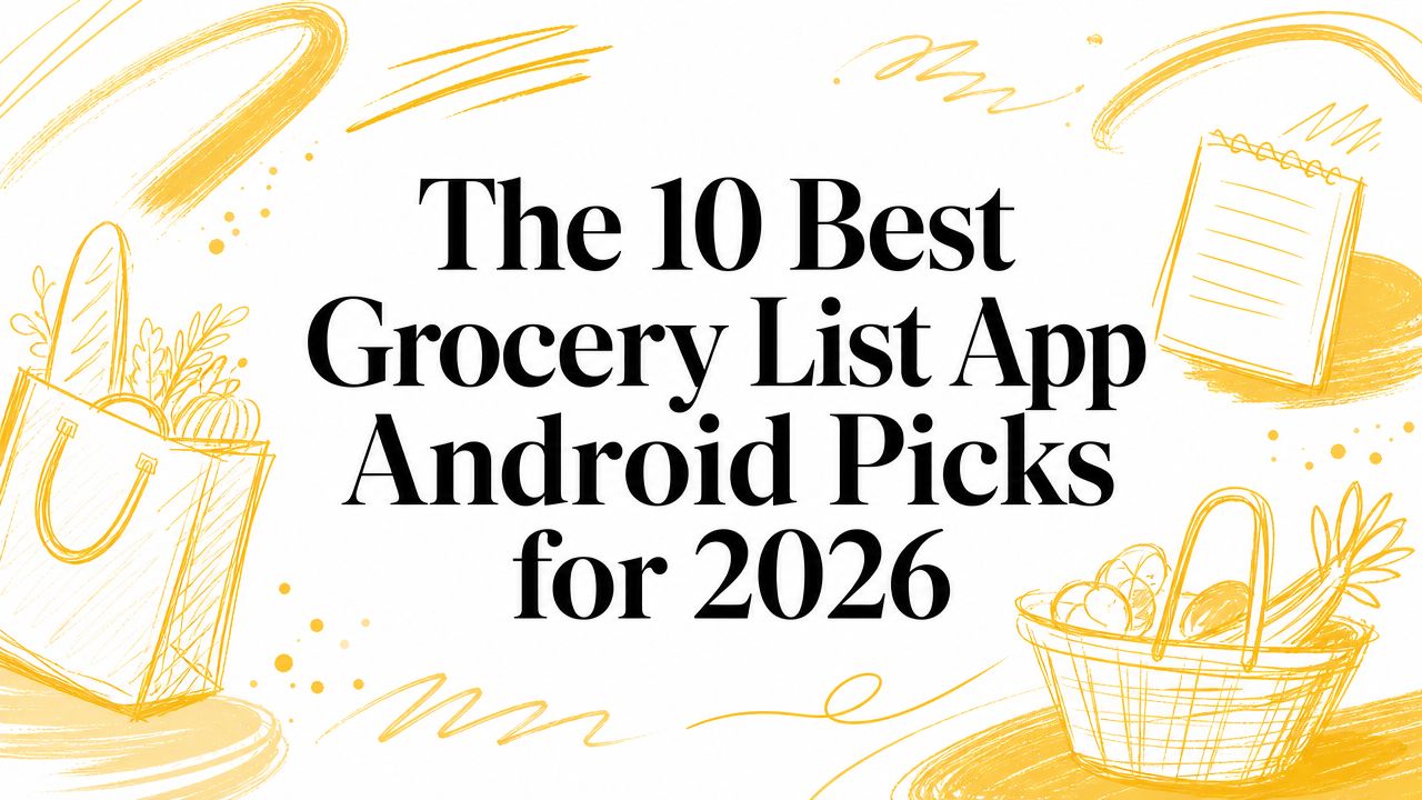 10 parimat ostunimekirja rakendust Androidile 2026. aastal